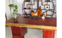 福州根雕工艺品代理加盟 上等非洲红花梨大板供销指南